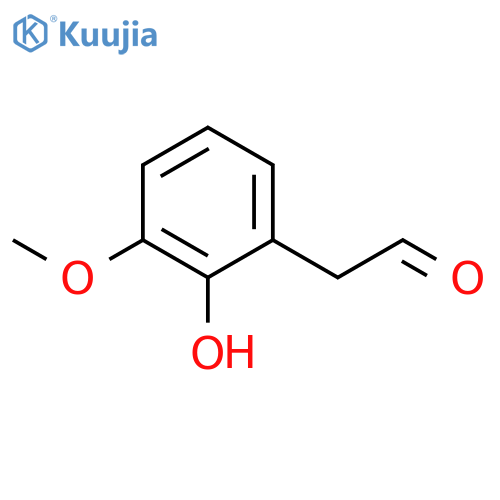 2-(2-hydroxy-3-methoxyphenyl)acetaldehyde structure