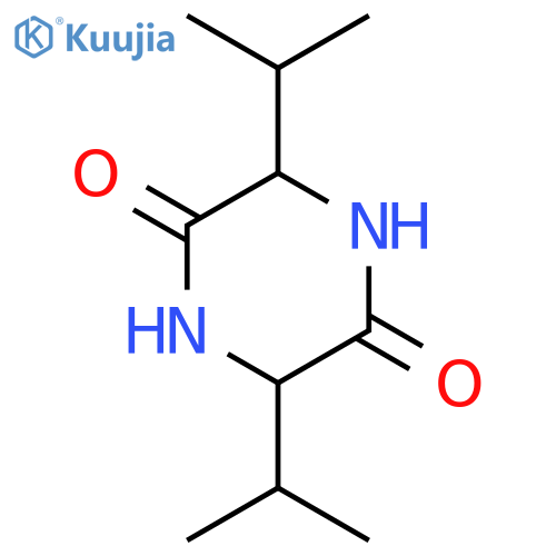 (2S, 5S)-2, 5-diisopropylpiperazin-3,6-dione structure