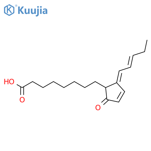 3-Cyclopentene-1-octanoic acid, 2-oxo-5-(2-pentenylidene)- structure