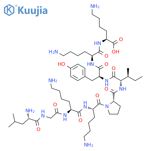 L-Lysine, L-leucylglycyl-L-lysyl-L-lysyl-L-prolyl-L-isoleucyl-L-tyrosyl-L-lysyl- structure