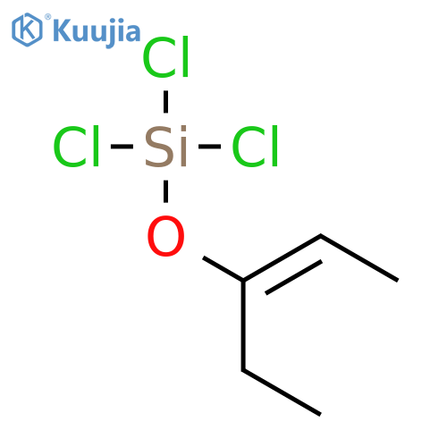 Silane, trichloro[[(1E)-1-ethyl-1-propenyl]oxy]- structure