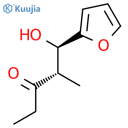 3-Pentanone, 1-(2-furanyl)-1-hydroxy-2-methyl-, (1R,2S)-rel- structure