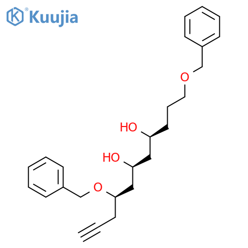 10-Undecyne-4,6-diol, 1,8-bis(phenylmethoxy)-, (4S,6S,8R)- structure