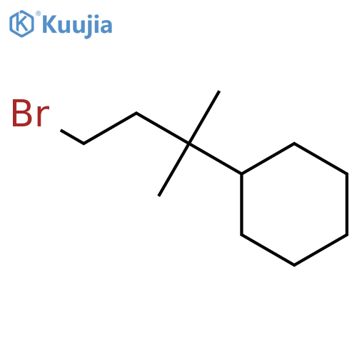 Cyclohexane, (3-bromo-1,1-dimethylpropyl)- structure
