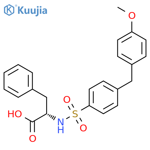 L-PHENYLALANINE, N-[[4-[(4-METHOXYPHENYL)METHYL]PHENYL]SULFONYL]- structure