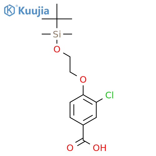 Benzoic acid, 3-chloro-4-[2-[[(1,1-dimethylethyl)dimethylsilyl]oxy]ethoxy]- structure