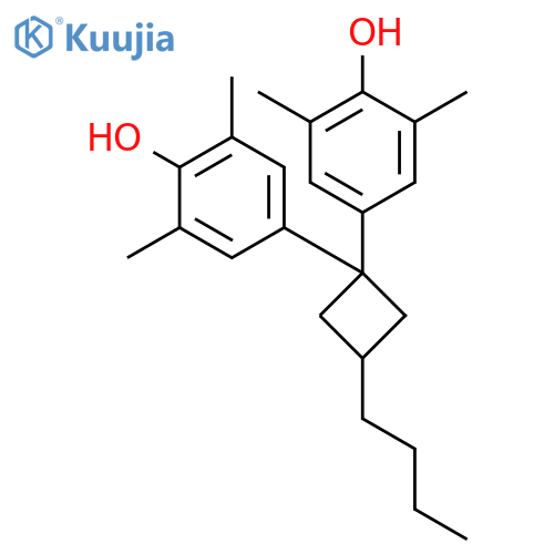PHENOL, 4,4'-(3-BUTYLCYCLOBUTYLIDENE)BIS[2,6-DIMETHYL- structure
