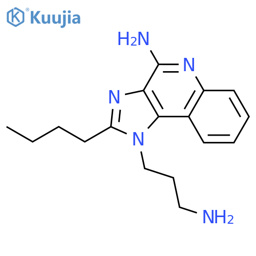 1H-Imidazo[4,5-c]quinoline-1-propanamine, 4-amino-2-butyl- structure
