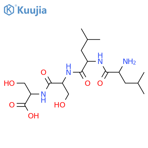 L-Serine, L-leucyl-L-leucyl-L-seryl- structure