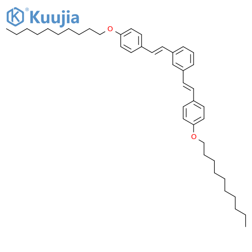 1,1'-[1,3-Phenylenedi(ethene-2,1-diyl)]bis[4-(decyloxy)benzene] structure
