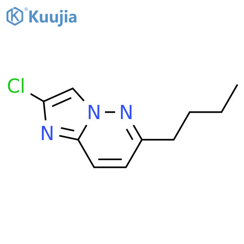 IMIDAZO[1,2-B]PYRIDAZINE, 6-BUTYL-2-CHLORO- structure