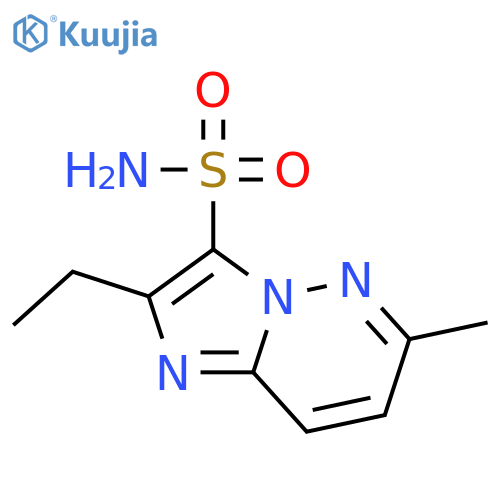 Imidazo[1,2-b]pyridazine-3-sulfonamide, 2-ethyl-6-methyl- structure