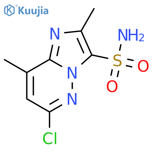 Imidazo[1,2-b]pyridazine-3-sulfonamide, 6-chloro-2,8-dimethyl- structure