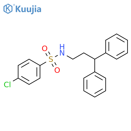 4-chloro-N-(3,3-diphenylpropyl)benzenesulfonamide structure
