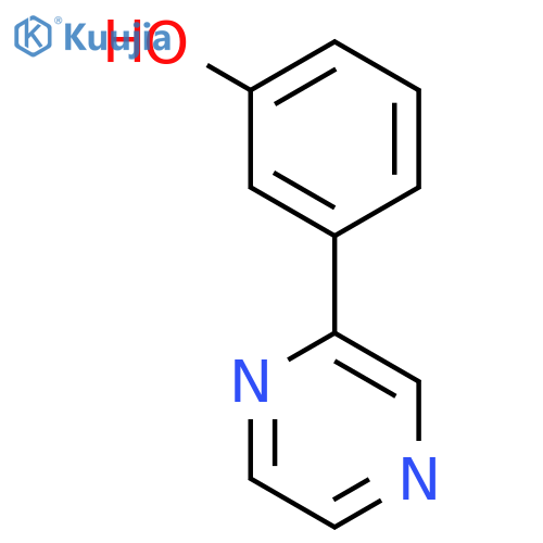 3-(pyrazin-2-yl)phenol structure