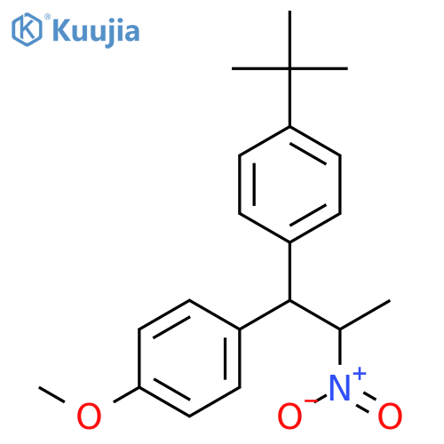 Benzene, 1-(1,1-dimethylethyl)-4-[1-(4-methoxyphenyl)-2-nitropropyl]- structure