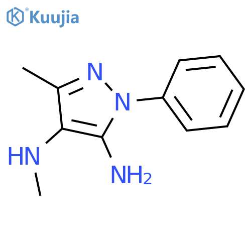 1H-PYRAZOLE-4,5-DIAMINE, N4,3-DIMETHYL-1-PHENYL- structure