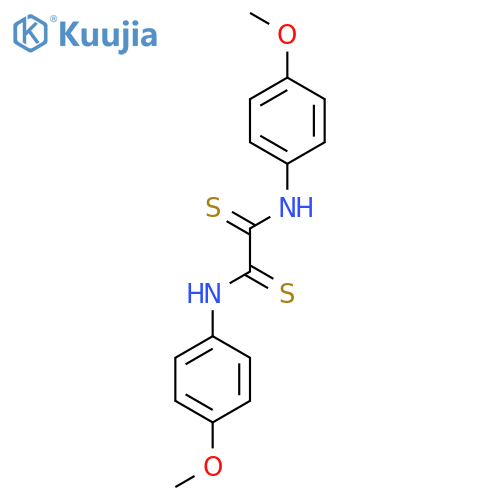 ETHANEDITHIOAMIDE, N,N'-BIS(4-METHOXYPHENYL)- structure