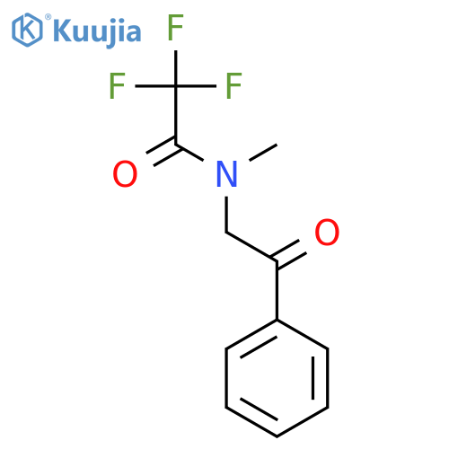ACETAMIDE, 2,2,2-TRIFLUORO-N-METHYL-N-(2-OXO-2-PHENYLETHYL)- structure