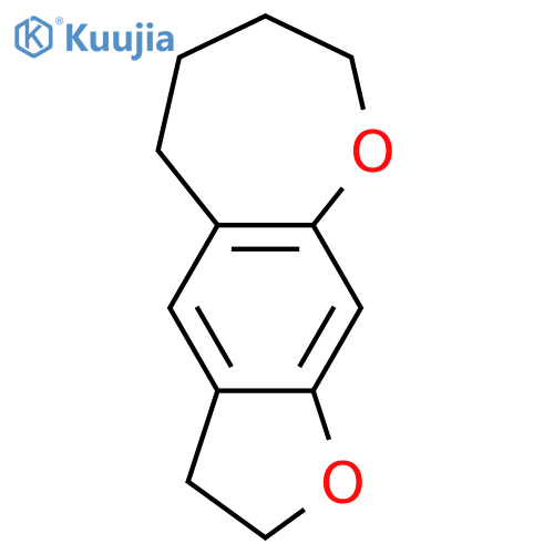 Furo[3,2-h][1]benzoxepin, 2,3,5,6,7,8-hexahydro- structure