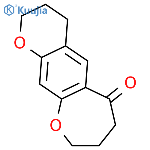 2H-Pyrano[3,2-h][1]benzoxepin-6(7H)-one, 3,4,8,9-tetrahydro- structure