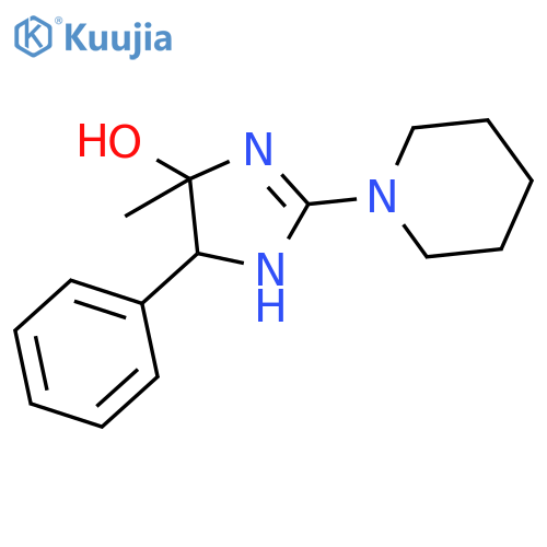 1H-Imidazol-4-ol, 4-methyl-5-phenyl-2-(1-piperidinyl)- structure