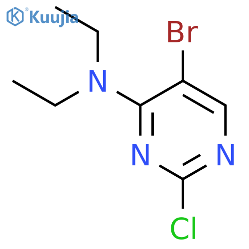 4-Pyrimidinamine, 5-bromo-2-chloro-N,N-diethyl- structure
