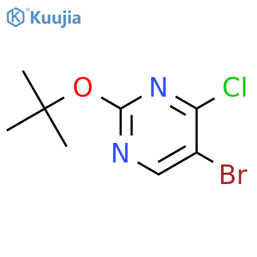 Pyrimidine, 5-bromo-4-chloro-2-(1,1-dimethylethoxy)- structure