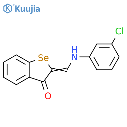 Benzo[b]selenophen-3(2H)-one, 2-[[(3-chlorophenyl)amino]methylene]- structure