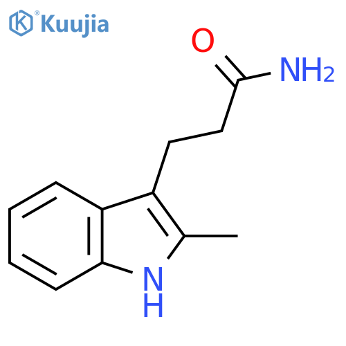 2-methyl-1H-Indole-3-propanamide structure