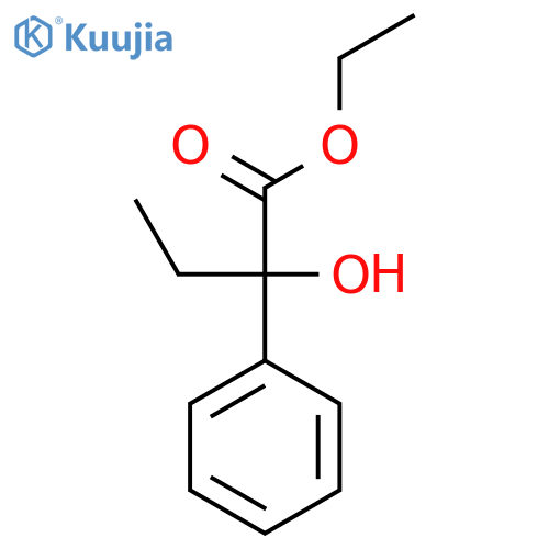 Benzeneacetic acid, alpha-ethyl-alpha-hydroxy-, ethyl ester structure