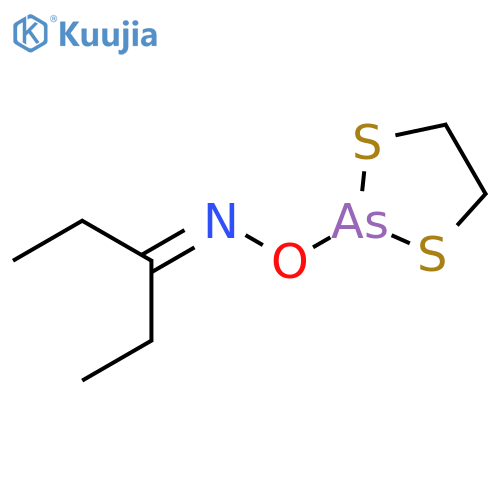 3-Pentanone, O-1,3,2-dithiarsolan-2-yloxime structure