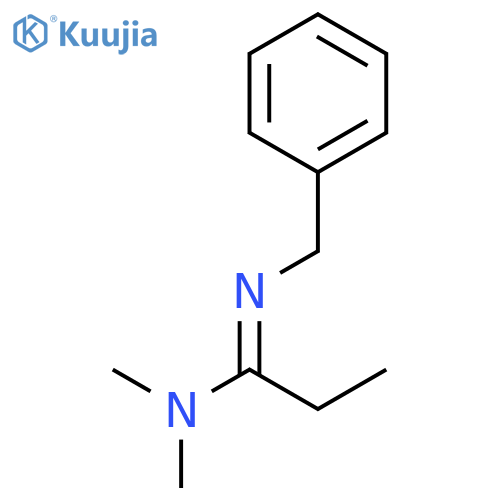 Propanimidamide, N,N-dimethyl-N'-(phenylmethyl)- structure