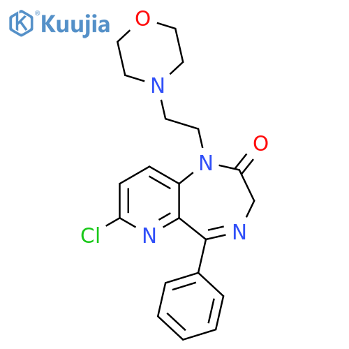 2H-Pyrido[3,2-e]-1,4-diazepin-2-one, 7-chloro-1,3-dihydro-1-[2-(4-morpholinyl)ethyl]-5-phenyl- structure