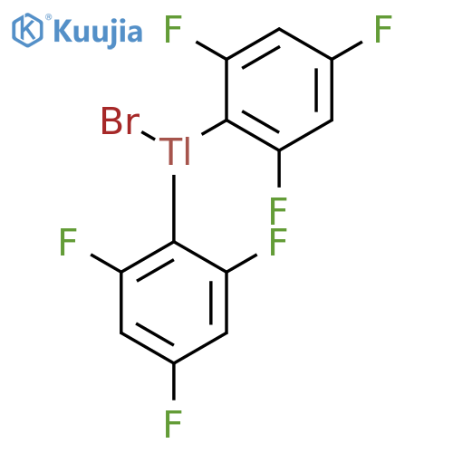 Thallium, bromobis(2,4,6-trifluorophenyl)- structure