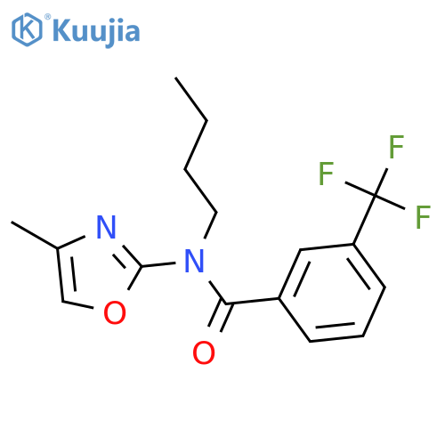 Benzamide, N-butyl-N-(4-methyl-2-oxazolyl)-3-(trifluoromethyl)- structure