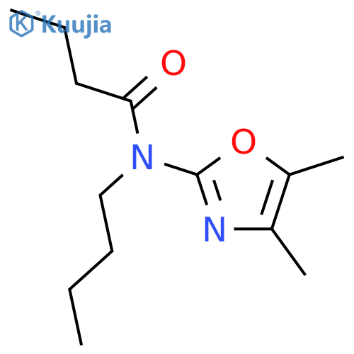Butanamide, N-butyl-N-(4,5-dimethyl-2-oxazolyl)- structure