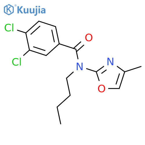 Benzamide, N-butyl-3,4-dichloro-N-(4-methyl-2-oxazolyl)- structure