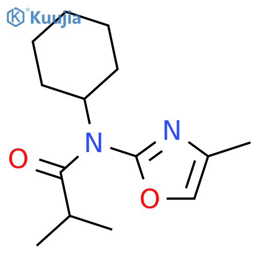 Propanamide, N-cyclohexyl-2-methyl-N-(4-methyl-2-oxazolyl)- structure