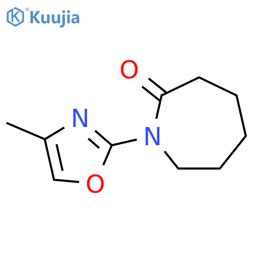 2H-Azepin-2-one, hexahydro-1-(4-methyl-2-oxazolyl)- structure