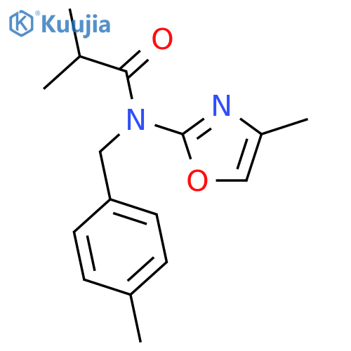 Propanamide,2-methyl-N-(4-methyl-2-oxazolyl)-N-[(4-methylphenyl)methyl]- structure