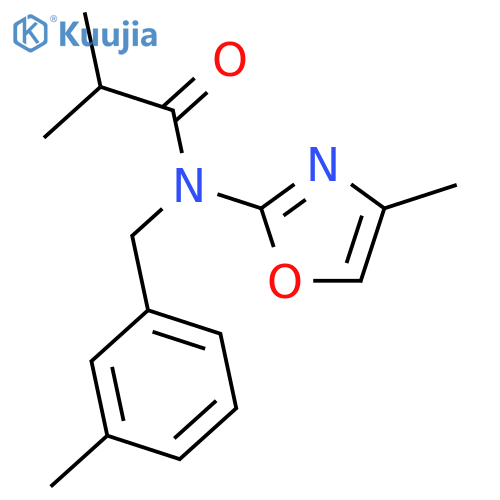 Propanamide,2-methyl-N-(4-methyl-2-oxazolyl)-N-[(3-methylphenyl)methyl]- structure