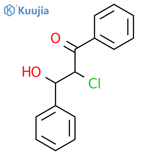 1-PROPANONE, 2-CHLORO-3-HYDROXY-1,3-DIPHENYL- structure