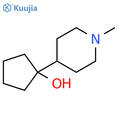 1-(1-methylpiperidin-4-yl)cyclopentan-1-ol structure