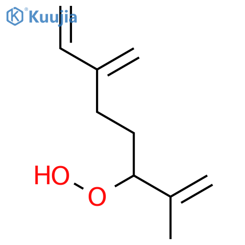 2-methyl-6-methylideneocta-1,7-dien-3-yl hydroperoxide structure