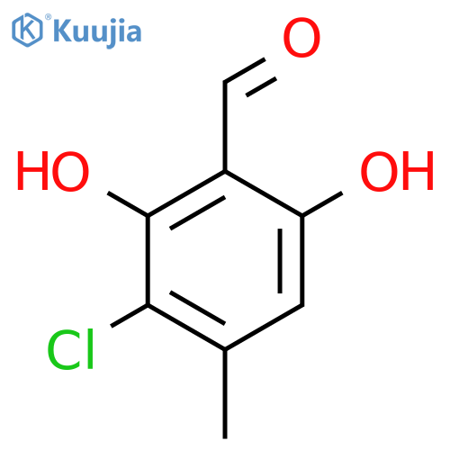 3-Chloro-2,6-dihydroxy-4-methylbenzaldehyde structure