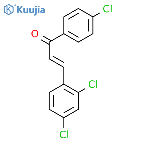 2-Propen-1-one,1-(4-chlorophenyl)-3-(2,4-dichlorophenyl)- structure