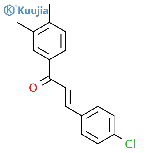 2-PROPEN-1-ONE, 3-(4-CHLOROPHENYL)-1-(3,4-DIMETHYLPHENYL)- structure