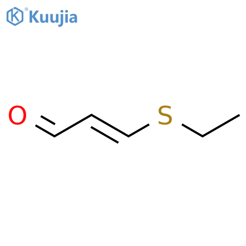 2-Propenal, 3-(ethylthio)-, (E)- structure
