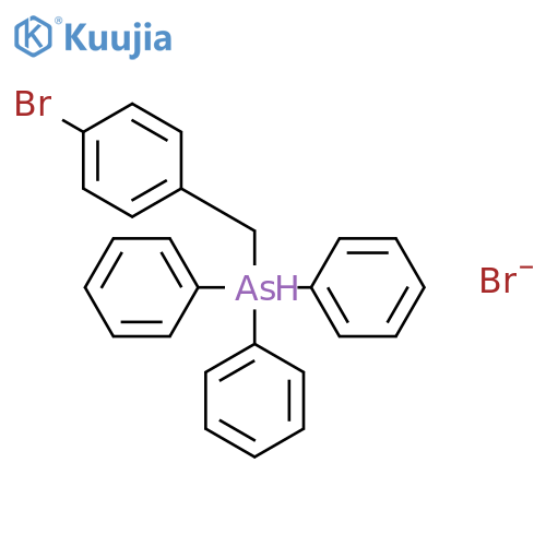 (4-bromophenyl)methyl-triphenylarsanium,bromide structure